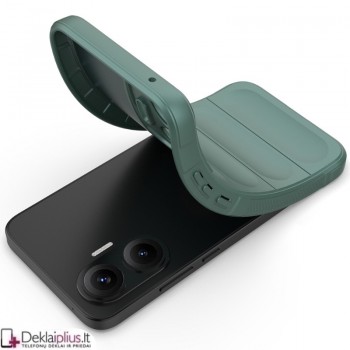 Magic Shield guminis dėklas - žalias (Xiaomi Poco F7 5G) Magic Shield guminis dėklas - žalias (Xiaomi Poco F7 5G)